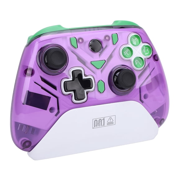 Xirurus 2.4G Wireless Gaming Controller with Hall Trigger, RGB Light, Bluetooth for PC & Switch, Purple