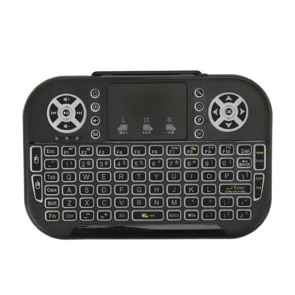 Xirurus 2.4GHz Mini Wireless Bluetooth Keyboard with Touchpad Backlit Portable Remote Control for Laptop PC TV Box