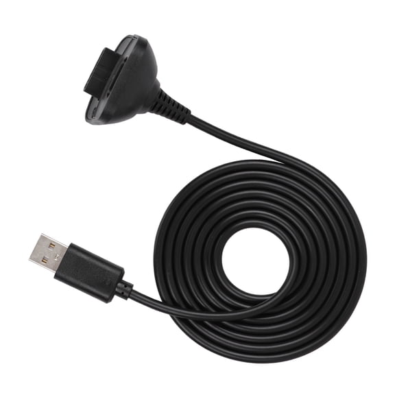 Xirurus 2 In 1 1.5m / 4.92 ft Fast Charging Cable for Xbox 360 Controller, Black