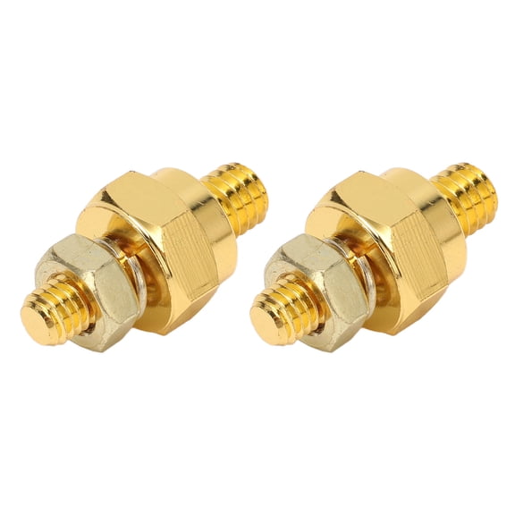 Xirurus 2 Pcs Brass Battery Terminal Adapters Side Post Charging System Bolt for Cars Trucks (4.72 inches / 12 cm)