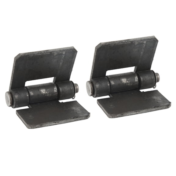 Xirurus 2 Pcs Door Butt Hinge 4.17 x 2.95 inches / 106 x 75 mm Heavy Duty Steel Weld On Hinge for Trailer and Truck Door Replacement