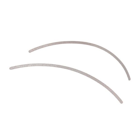Xirurus 2-Piece Universal Lingual Retainer Set, Stainless Steel Orthodontic Wire Braces with U-Shape Mesh Base for Lower Teeth Alignment and Bite Correction Support (2.36 inches / 6 cm)