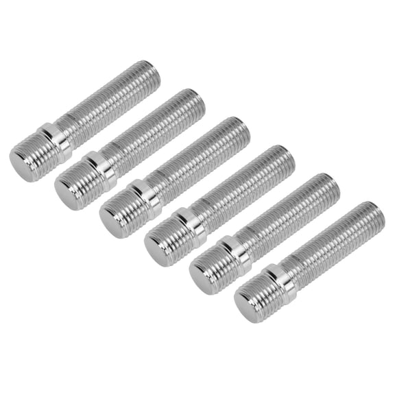 Xirurus 20 Pcs Extended Wheel Stud 58mm / 2.28 in Wheel Conversion Bolts Studs Adapter 41mm / 1.61 in Shank Length M14x1.5 to M12x1.5 Lug Bolts for Direct Automotive Replacement