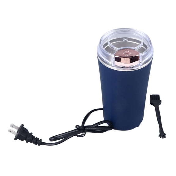 Xirurus 200W Portable Electric Grinder  80g Capacity, Stainless Steel Blades, Coffee, Herbs & Spices, Blue/Purple