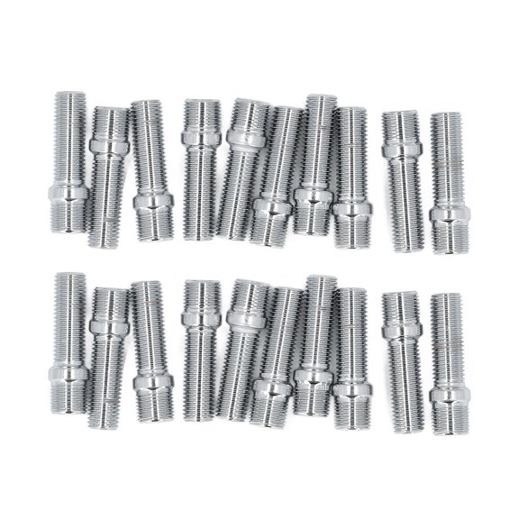 Xirurus 20Pcs Wheel Stud Conversion Screw Adapter 32mm Shank / 1.26 inches for M14x1.25-M12x1.5
