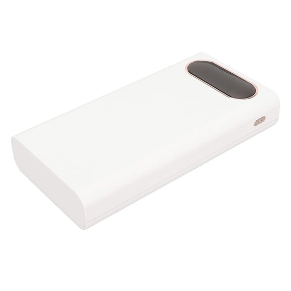 Xirurus 22.5W Fast Charging DIY Power Bank Box Case for 6x 21700 Batteries White Plastic Shell Portable Kit