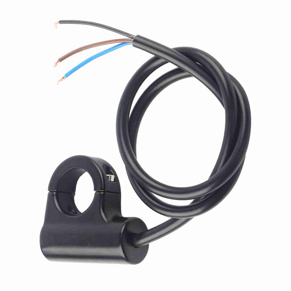 Xirurus 22mm 7/8 inch (22.2 mm) Motorcycle Handlebar Mount Switch Push Button Headlight Brake Fog Lights ON/OFF Self Locking Model B Blue Ray Version Universal Fit Aluminum Alloy Black