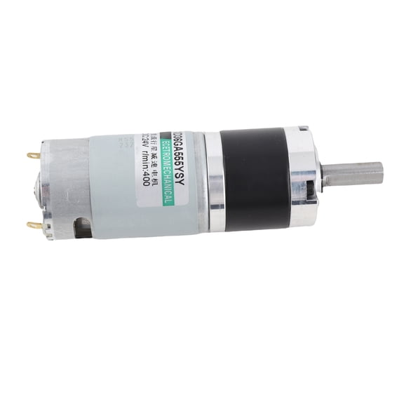 Xirurus 24V 400RPM Gear Motor CW CCW Rotation Large Torsion Adjustable Speed Reduction DC Electric Motor for Industrial Automation and DIY Projects (5.91 inches / 15.00 cm)