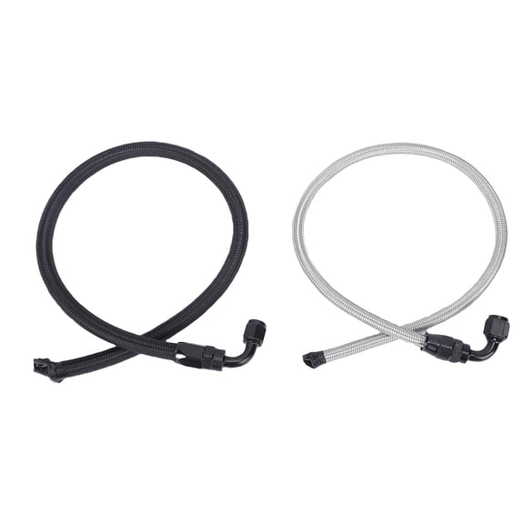 Xirurus 25 Inches / 63.5 cm 6AN Power Steering Pump Hose Kit Pressure Proof Stainless Steel Woven Replacement for Chevy C10 LS Swap Connects GM Type 2 Engine