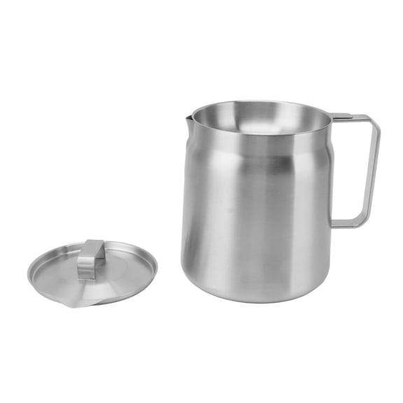 Xirurus 2L Large Stainless Steel Grease Container with Fine Mesh Strainer, Bacon Fat Oil Storage Can with Lid for Kitchen Frying Oil, 67.6 oz / 2 Liters