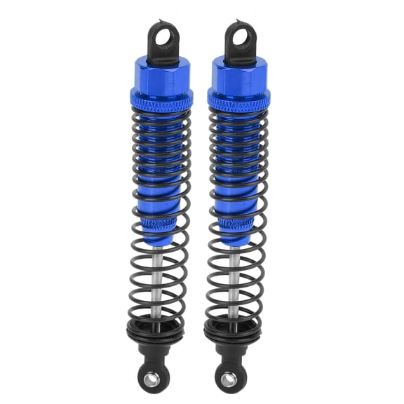Xirurus 2Pcs 108mm / 4.3 inches RC Metal Shock Absorber Damper Upgrades for TRAXXAS SLASH 2WD 1/12 Scale Radio Control Cars Vehicle Replacement Parts, Blue