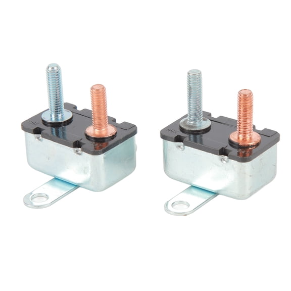 Xirurus 2Pcs Automatic Reset Circuit Breaker Aluminum Alloy Overload Protection for Car Ship 12V 24V 20A (1.97 inches / 5 cm)