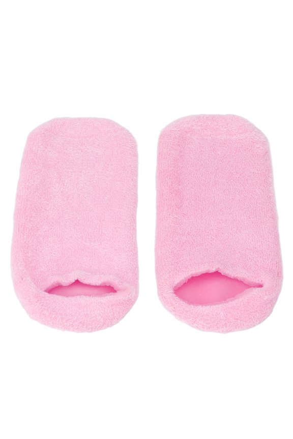 2pcs Moisturizing Socks Repairing Rough Skin Essential Oil Gel Layer Spa Sock Pink (8.7 inches / 22.09 cm)