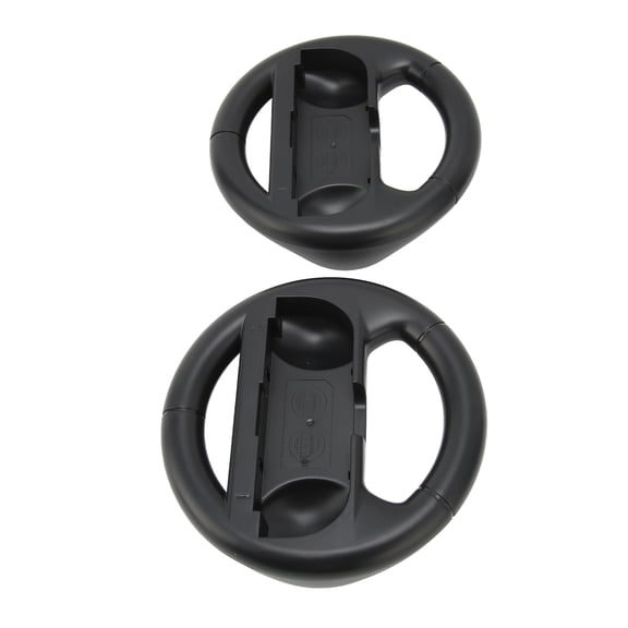 Xirurus 2pcs Steering Wheel Controller Portable Racing Games Accessories Kit for Switch Black (17 cm / 6.69 inches)