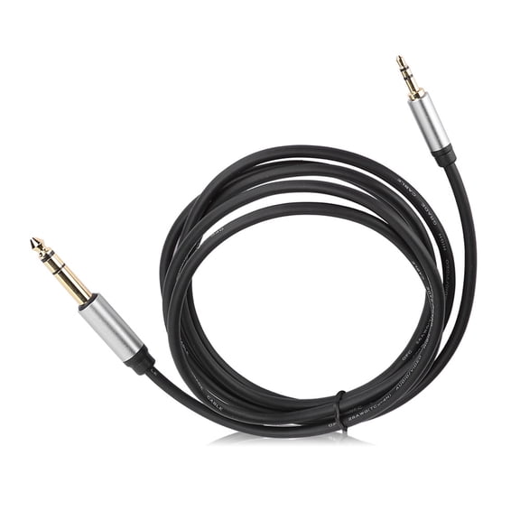 Xirurus 3.5mm to 6.5mm Audio Adapter Cable, Premium Male to Male Hi-Fi Sound Quality Connection Line for Phone, PC, and Amplifier, 1.8m / 5.9ft Length