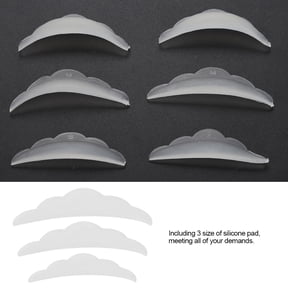 Xirurus 3 Pairs Curl Silicone Protection Pads Eyelash Lifting Curling Shields Eyelash Extension Eye Pads Set Small Medium Large Sizes For Professional Salon Home Use