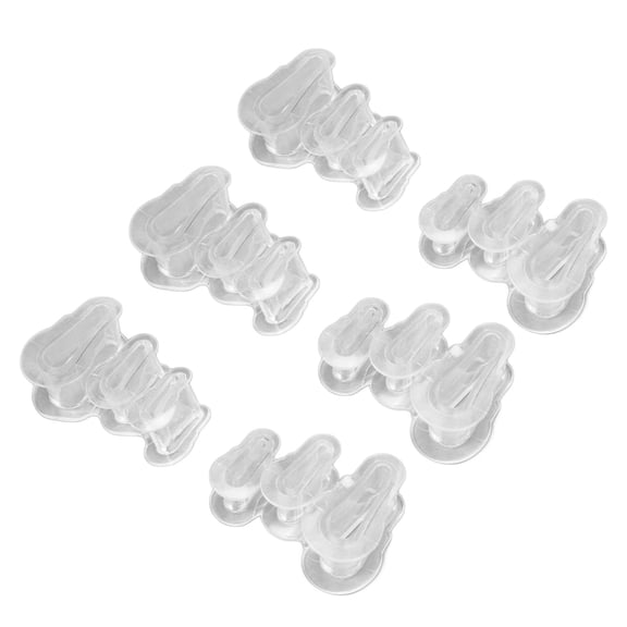 Xirurus 3 Pairs Hammertoe Corrector Medical Grade Silicone Soft Hammer Toe Crest Pad with 2 Separator Loops Transparent Foot Care for Overlapping Toes Relief 4.7 inches / 12 cm