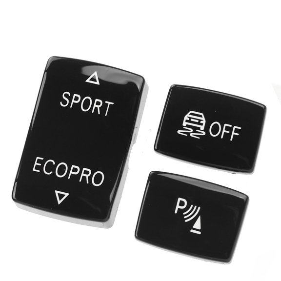 Xirurus 3 Pcs Gear Button Kit ESP Antislip Switch Sport Radar Key Replacement for BMW F20 F21 F22 F23 Black