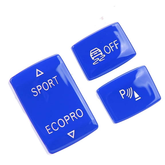 Xirurus 3 Pcs Gear Button Kit ESP Antislip Switch Sport Radar Key Replacement for BMW F20 F21 F22 F23 Blue