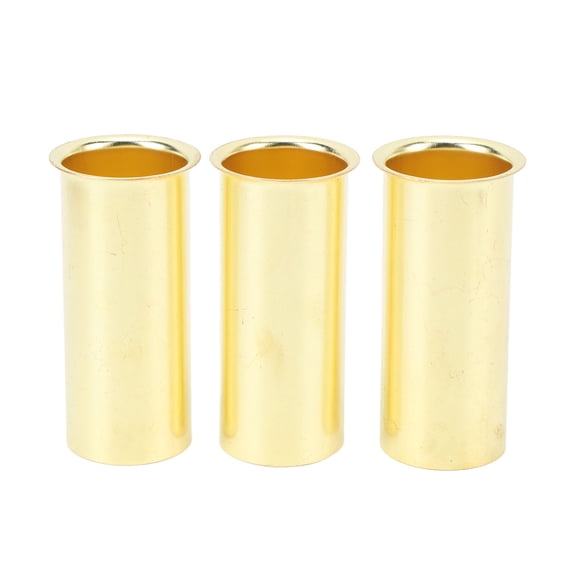 Xirurus 3-Piece Brass Boat Drain Tube Plug for Marine Transom Splashwell Livewell Installation, 3 x 1.25 Inch / 7.6 x 3.1 cm (Length x Inside Diameter), Premium Replacement Part