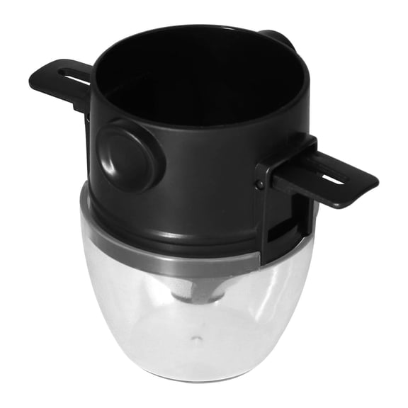 Xirurus 304 Stainless Steel Coffee Filter Dripper Portable Reusable Pour Over Coffee Strainer with Clear PP Plastic Cup for Camping Travel Outdoor and Office Use (118mm / 4.6 inches Wide)
