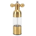 thumbnail image 1 of Xirurus 304 Stainless Steel Pepper Mill – Adjustable Coarseness, Refillable Ceramic Rotor, Manual Gold Finish Grinder, 1 of 7