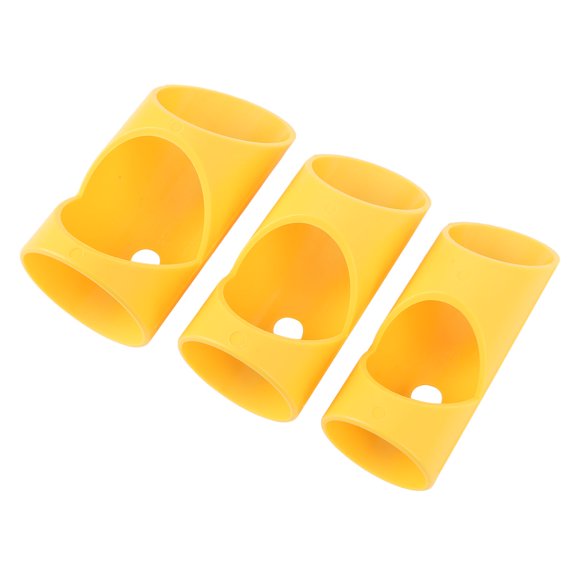 Xirurus 3PCS Foam Pipe Cutter Tool ABS Insulation Cutting Guide Fixture Precise Alignment Home Industry Yellow 5.1 inches / 13 cm Length