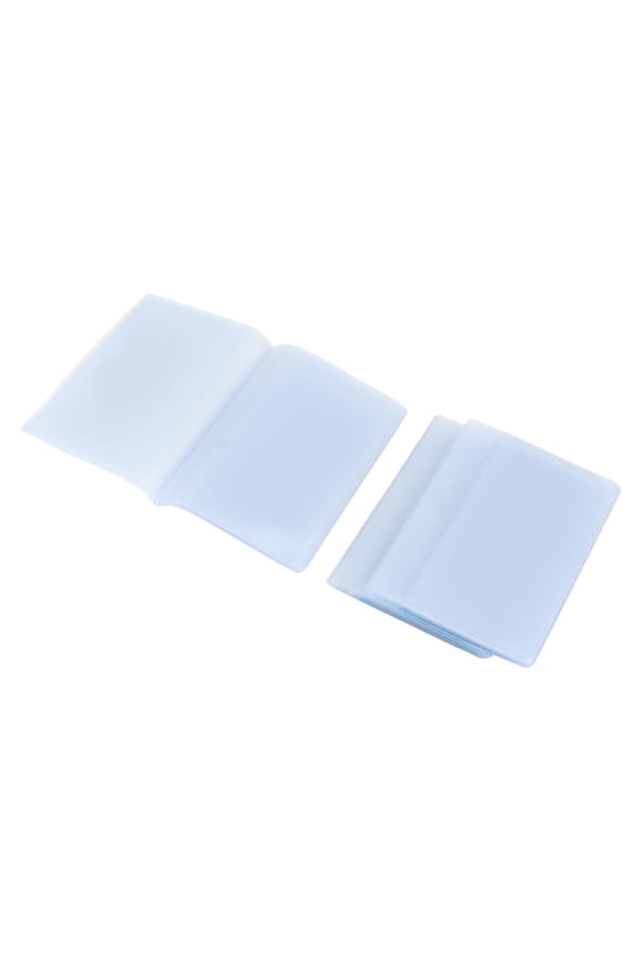 3Pcs Wallet Insert Soft Transparent PVC 10 20 30 Pages Multi Purpose Credit Card Holder for Family Travel Business (5.9 inches / 15 cm)