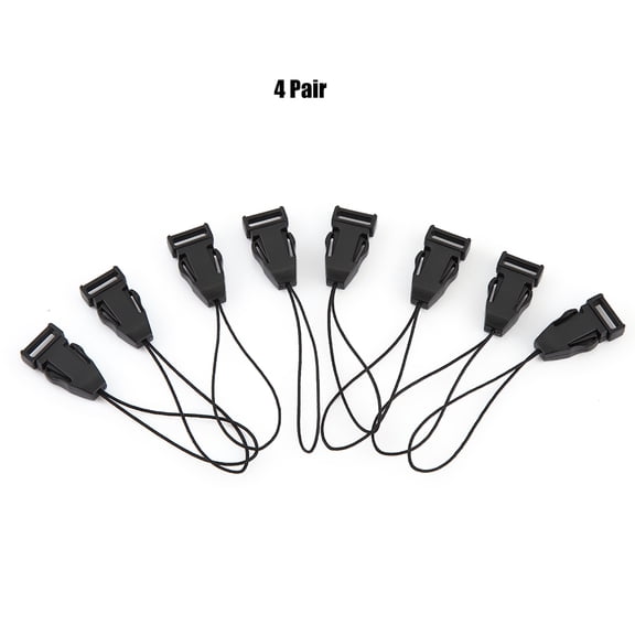 Xirurus 4 Pair High Quality Quick Release Buckle Kit for Camera Shoulder Neck Strap, Black