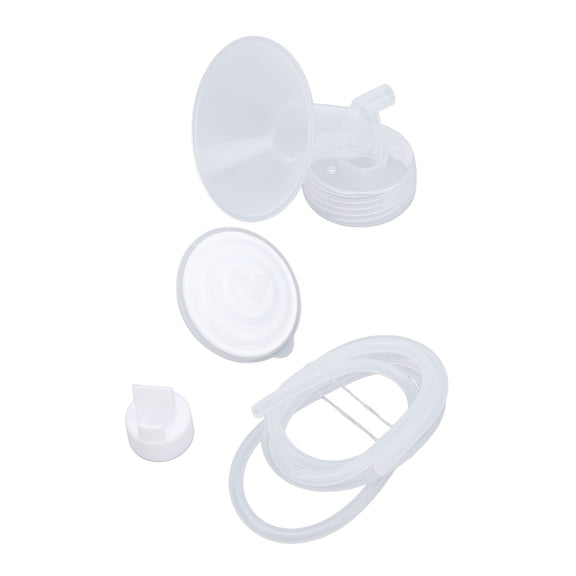 Xirurus 4 Pieces Breastpump Replacement Parts Set for Spectra S2 S1 9 Plus Motif Luna, 24mm Flange Duckbill Valve Tube Backflow Protector Replacement Kits (24mm / 0.94 inches Flange Size)