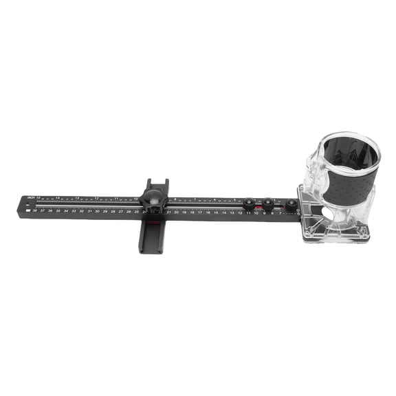 Xirurus 4-in-1 Router Milling Groove Bracket and Adjustable Circle Cutting Jig with Detachable Trimming Machine Base, Aluminum Alloy Woodworking Tool, 17.36 inches / 44.1 cm