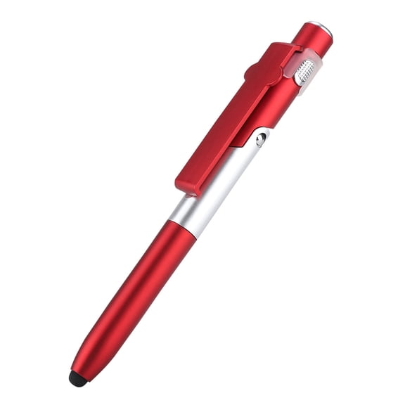 Xirurus 4 in 1 Touch Screen Capacitive Ballpoint Stylus Pen with LED Light, Red