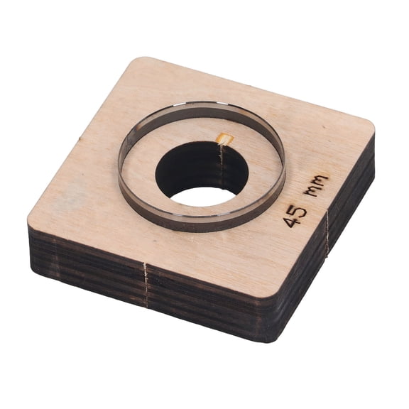 Xirurus 45mm Leather Metal Cutting Die Circular Punching Cutter Mold Alloy Steel Birch Wood Stamping Tool for DIY Leathercraft Arts Crafts Projects, 1.77 inches / 4.5 cm