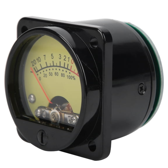 Xirurus 45mm Power Amplifier Tube VU Level Meter with Backlight DB Meter Volume with Driver Board TS-45-Y DC500UA Yellow Audio Level Indicator Stereo Equipment