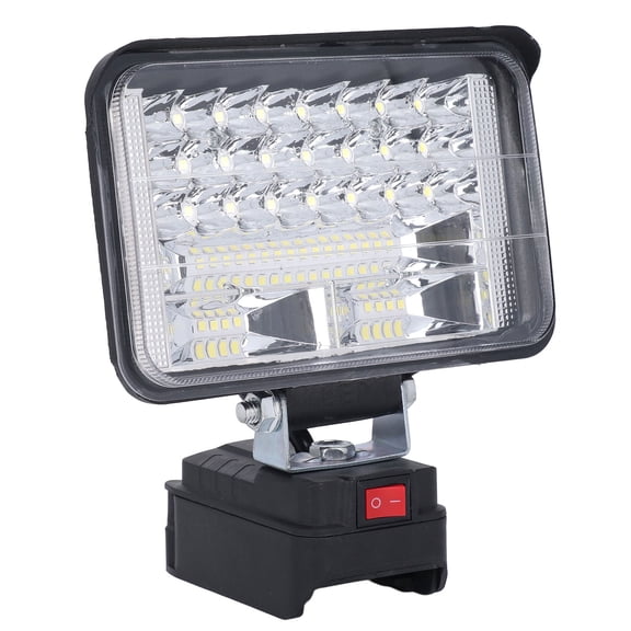 Xirurus 48W 6800LM Cordless LED Work Light, Wide Beam Flood Lamp with 2 USB Ports, Portable Site Lighting for Emergency, Workshop & Garage (Compatible with 20V Battery)