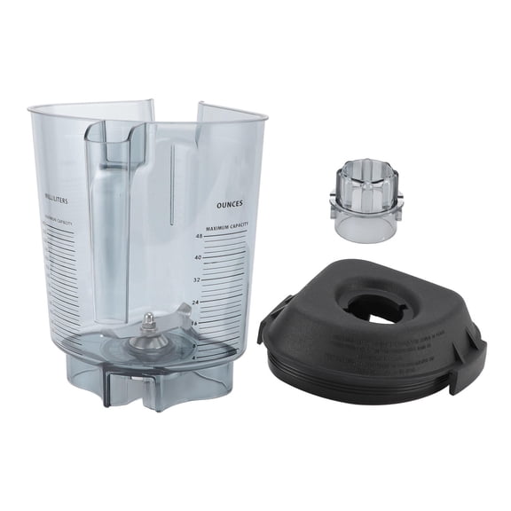 Xirurus 48oz Blender Pitcher with Stainless Steel Blades FoodGrade PC, DishwasherSafe, Compatible with Vitamix & Touch & Go