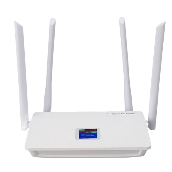 Xirurus 4G LTE Wireless Router with SIM Card Slot 300Mbps Unlocked WiFi Mobile Hotspot Router 4 Antennas EU Plug 13.39 inches / 34.00 cm for Home Travel