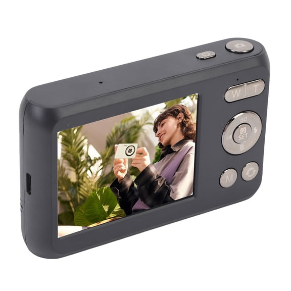 Xirurus 4K 64MP Digital Camera, Auto Focus Travel Video Camera with 16x Digital Zoom, 2.7 Inches / 6.8 cm Display Screen, Portable Vlogging Video Recorder for Photography, Black