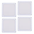 thumbnail image 1 of Xirurus 4PCS 120mm / 4.72 inches PC Fan Dust Filter Magnetic Frame, Computer Cooler PVC Mesh Grills for Case Power Supply, White, 1 of 4