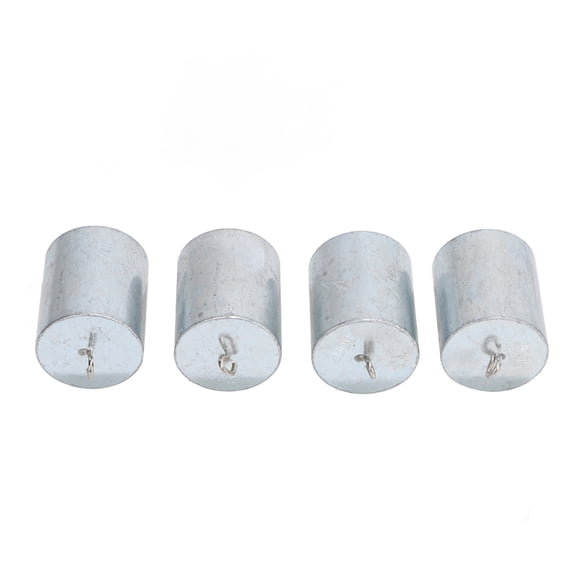 Xirurus 4PCS 200g Weights with Hook Chrome Plated Steel Calibration Weight Set for Home School Teaching Physics Experiments 800g Total Mass Laboratory Weighing Scale Tools (31.75 oz / 900 g)
