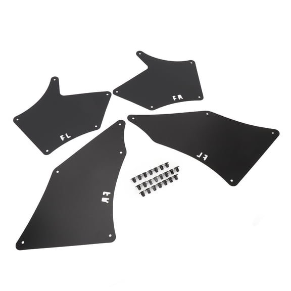 Xirurus 4PCS Splash Guards Liner Shields Front Left Right Wheel Inner Mudguards Set for Toyota Tacoma 2005-2020 Black Premium Protection Accessories (15.35 inches / 39 cm)
