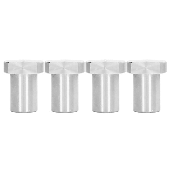Xirurus 4PCS Workbench Stop Dog Dia 19mm 0.75 Inches Stainless Steel Silver Desktop Peg Brake Stop for Woodworking Tools