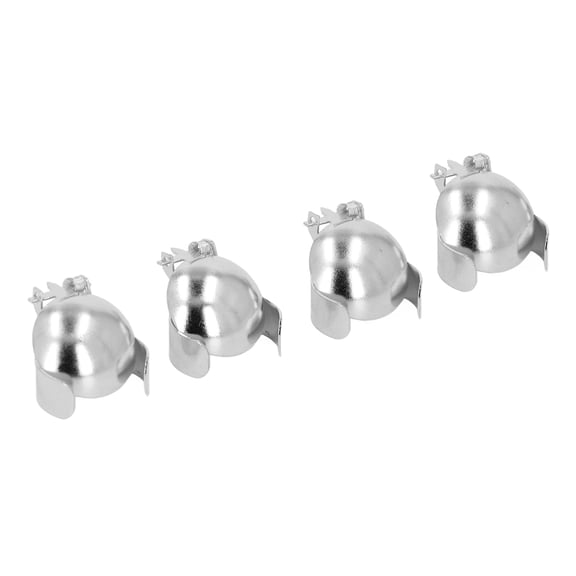 Xirurus 4pcs Automatic Candle Extinguisher Wick Flame Snuffer Set, Stainless Steel Fire Extinguisher, Safely Put Out Candle Flames for Home Decor (Silver) - 2.36 inches / 6 cm