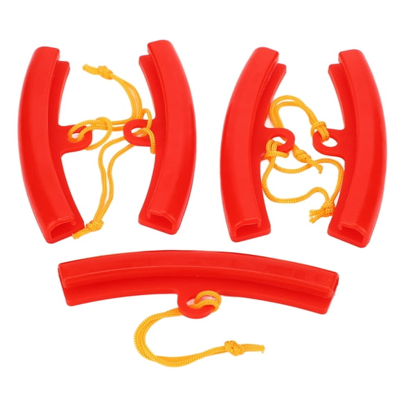 Xirurus 5 Pcs Red Rubber Tire Changer Guard Wheel Rim Protector Edge Savers Tool Kit for Motorcycle and Car, 5.91 inches / 15 cm