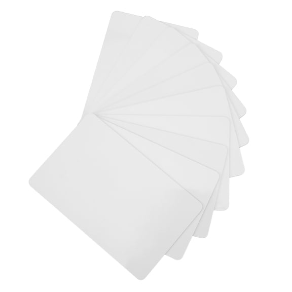 Xirurus 50 PCS Blank NFC 215 Cards 13.56MHz Smart Tags for Access Control Time Attendance Elevator Parking Lot White Identification Badges 1K Memory PVC Material (3.54 x 2.36 inches / 9 x 6 cm)