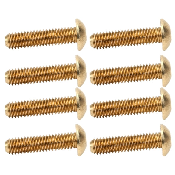 Xirurus 50Pcs Hex Socket Screws Half Round Head Pure Copper Hardware Accessories Fasteners M4 x 16 mm (0.63 inches)