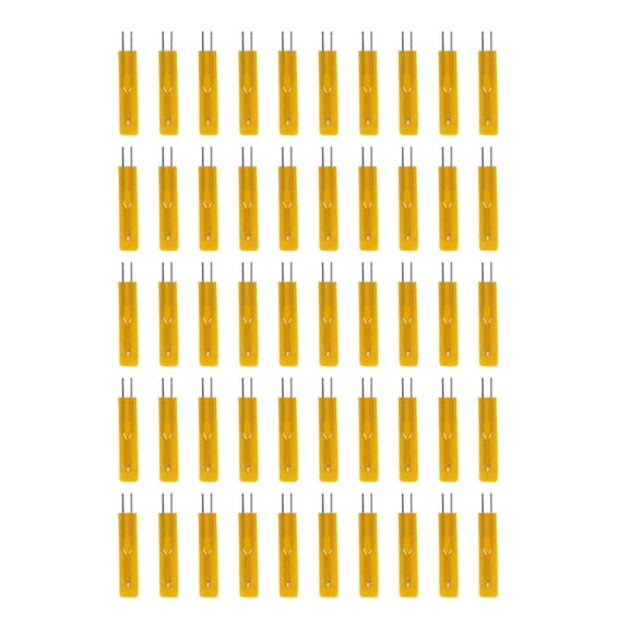 Xirurus 50Pcs NTC Thermistor 10K Temperature Sensor Thermal Resistor Thin Film MF55 B3435 High Precision Electronic Components Pack for Industrial Use, 5.9 inches / 15 cm Length, Reliable Build