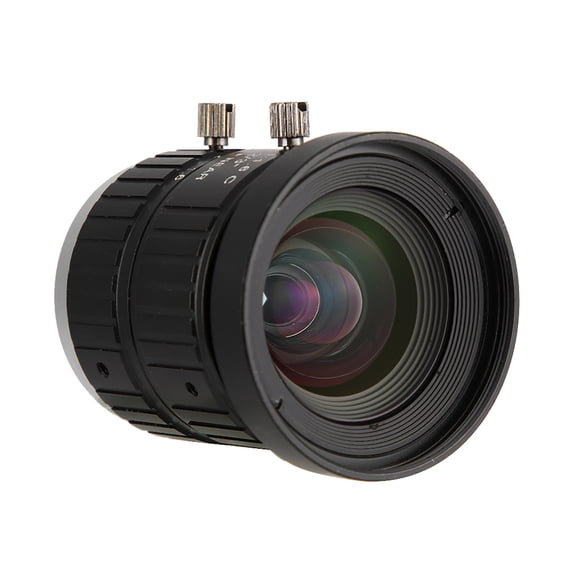 Xirurus 5MP HD Camera Lens 8mm Focal Length Manual Aperture C Mount Security Surveillance System Accessory for CCTV Monitoring (Approx. 1.5 x 1.6 inches / 39 x 41.5 mm)