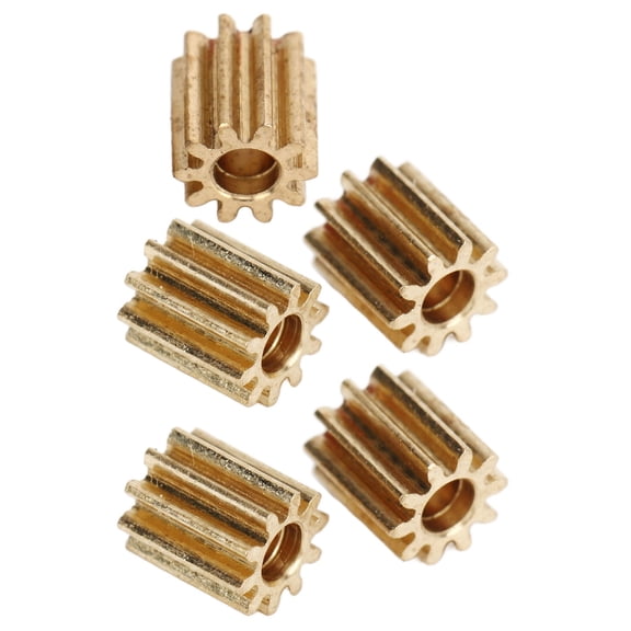 Xirurus 5PCS RC Car Brushed Motor Gear Brass 10T Motor Gear Set for Axial SCX24 1/24 Scale Crawler