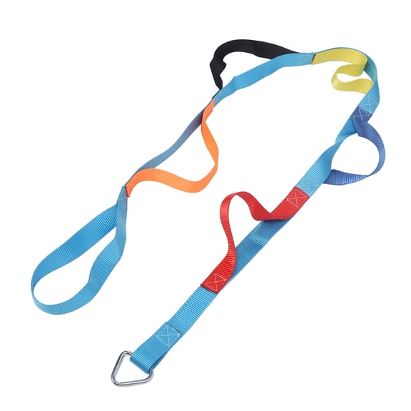 Xirurus 6.56ft / 2m Climbing Rope Ladder for Kids 6 Sections Colorful Webbing Climbing Ladder for Outdoor Tree House Playground Jungle Gym Playset Accessories